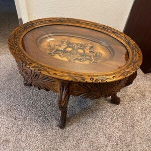 French Renaissance handcarved coffee table